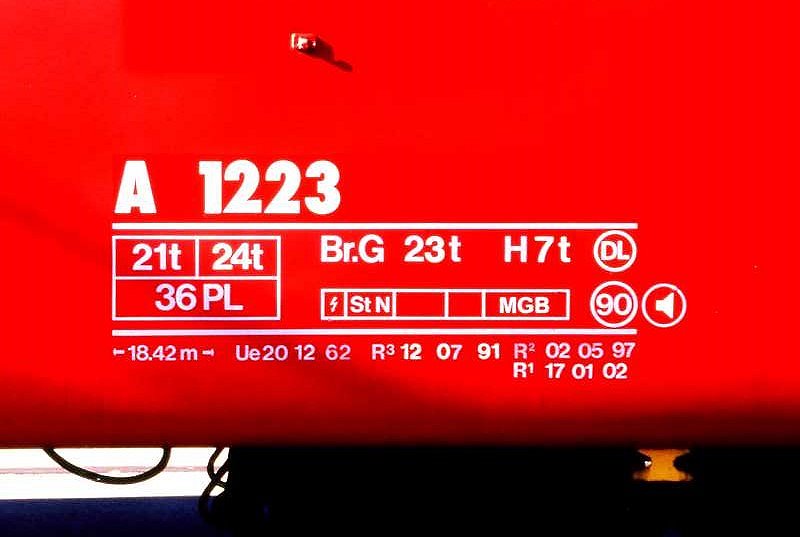 RhB - A 1223 am 17.10.2008 in St.Moritz - 1.Klasse Einheitspersonenwagen Typ I - Anschriftenfeld
