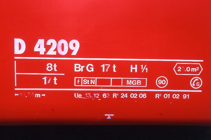 RhB - D 4209 - Gep�ckwagen am 25.08.2008 in St.Moritz - Anschriftenfeld
