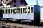 BC Museumsbahn - ex LLB BC4 22 am 19.05.1997 in Blonay - 1./2.Klasse-Personenwagen - Baujahr 1915 - SWS - Fahrzeuggewicht 9,20t - LüP 9,36m - 2./3.Klasse Sitzplätze 8/32 - zulässige