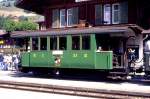 BC Museumsbahn - ex GFM C² 23 am 13.07.1996 in Rougemont - 3.Klasse-Personenwagen - Baujahr 1903 - SWS - Fahrzeuggewicht 7,50t - LüP 8,90m - Sitzplätze 24 - zulässige