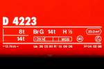 D 4223 - Gep�ckwagen am 27.07.2010 in St.Moritzl - �bernahme 26.03.1980 - SWS/SWP - Anschriftenfeld  