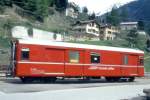RhB - D 4210 - Gep�ckwagen am 14.05.1994 in Berg�n - �bernahme 14.01.1961 - FFA/SIG - Fahrzeuggewicht 14,00t - Zuladung 8,00t - L�P 13,74m - zul�ssige Geschwindigkeit 90 km/h.-  �2=11.03.1994 -