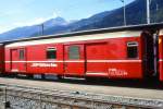 RhB - D 4210 - Gep�ckwagen am 02.10.1999 in Landquart - �bernahme 14.01.1961 - FFA/SIG - Fahrzeuggewicht 14,00t - Zuladung 8,00t - L�P 13,74m - zul�ssige Geschwindigkeit 90 km/h.-  �2=11.03.1994 -