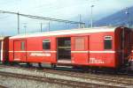RhB - D 4211 - Gep�ckwagen am 06.09.1996 in Landquart - �bernahme 01.02.1961 - FFA/SIG - Fahrzeuggewicht 14,00t - Zuladung 8,00t - L�P 13,74m - zul�ssige Geschwindigkeit 90 km/h.-  �2=19.03.1992 -