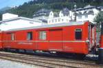 RhB - D 4213 - Gep�ckwagen am 06.06.1993 in Disentis - �bernahme 15.12.1960 - FFA/SIG - Fahrzeuggewicht 14,00t - Zuladung 8,00t - L�P 13,74m - zul�ssige Geschwindigkeit 90 km/h.-  �2=03.04.1992 -