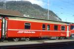 RhB - D 4219 - Gep�ckwagen am 11.04.1998 in Landquart - �bernahme 29.02.1980 - SWS/SWP - Fahrzeuggewicht 14,00t - Zuladung 8,00t - L�P 13,74m - zul�ssige Geschwindigkeit 90 km/h.- �2=20.03.1991 -