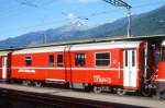 RhB - D 4222 - Gep�ckwagen am 07.06.1997 in Landquart - �bernahme 14.03.1980 - SWS/SWP - Fahrzeuggewicht 14,00t - Zuladung 8,00t - L�P 13,74m - zul�ssige Geschwindigkeit 90 km/h.- �2=11.04.1991 -