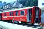 RhB - D 4223 - Gep�ckwagen am 23.05.1998 in Disentis - �bernahme 26.03.1980 - SWS/SWP - Fahrzeuggewicht 14,00t - Zuladung 8,00t - L�P 13,74m - zul�ssige Geschwindigkeit 90 km/h.- �2=04.02.1998 -