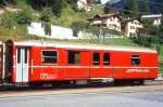 RhB - D 4224 - Gep�ckwagen am 22.08.1995 in Berg�n - �bernahme 29.02.1980 - SWS/SWP - Fahrzeuggewicht 14,00t - Zuladung 8,00t - L�P 13,74m - zul�ssige Geschwindigkeit 90 km/h.- �2=31.05.1991 -