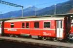 RhB - D 4224 - Gep�ckwagen am 26.08.1998 in Landquart - �bernahme 29.02.1980 - SWS/SWP - Fahrzeuggewicht 14,00t - Zuladung 8,00t - L�P 13,74m - zul�ssige Geschwindigkeit 90 km/h.- �2=31.05.1991 -