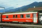 RhB - D 4226 - Gep�ckwagen am 28.08.1997 in Landquart - �bernahme 15.04.1980 - SWS/SWP - Fahrzeuggewicht 14,00t - Zuladung 8,00t - L�P 13,74m - zul�ssige Geschwindigkeit 90 km/h.- �2=23.07.1992 -
