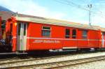 RhB - DZ 4231 - Gep�ckwagen mit Postabteil am 06.09.1996 in Chur - �bernahme 17.02.1969 - SWS/SWP - Fahrzeuggewicht 9,00t - Zuladung 8,00t - L�P 11,92m - zul�ssige Geschwindigkeit 80 km/h.-