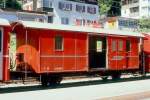 RhB - D� 4054 - Gep�ckwagen am 18.08.1989 in Arosa - Baujahr 1897 - SIG/RhB - Fahrzeuggewicht 8,00t - Zuladung 10,00t - L�P 9,54m - zul�ssige Geschwindigkeit 60 km/h.-  �2=30.03.1987 - RhB-Logo - Lebenslauf: ex AB 20 - 1899 AB 110 - 1926a - 1928 Umbau zu F 4054 - 1964 D� 4054 - 02/1999 versetzt ins Misox - 12/03 an SEFT D� 12 
