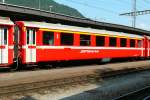 RhB - A 1228 am 13.07.2013 in Landquart - 1.Klasse Einheitspersonenwagen Typ I - �bernahme 23.09.1965 - FFA/SIG - Fahrzeuggewicht 19,00t - Sitzpl�tze 36 - L�P 18,42m - zul�ssige Geschwindigkeit 90