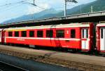 RhB - AB 1561 am 13.07.2013 in Landquart - 1./2.Klasse Einheitspersonenwagen (Typ II) - �bernahme 08.12.1975 - FFA/SWP - Fahrzeuggewicht 18,00t - Sitzpl�tze 18/30 - L�P 18,50m - zul�ssige