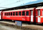 RhB - B 2357 am 13.07.2013 in Landquart - 2.Klasse Einheitspersonenwagen (Typ 1) - �bernahme 02.06.1966 - FFA/SIG/RhB - Fahrzeuggewicht 20,00t - Sitzpl�tze 60 - L�P 18,42m - zul�ssige Geschwindigkeit
