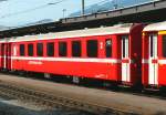 RhB - B 2430 II am 13.7.2013 in Landquart - 2.Klasse Einheitspersonenwagen (Typ II) - Baujahr 1980 - FFA/SWP - Fahrzeuggewicht 16,00t - Sitzpl�tze 54 - L�P 18,50m - zul�ssige Geschwindigkeit 90 km/h -