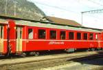 RhB - B 2426 am 28.02.1997 in Landquart - 2.Klasse Einheitspersonenwagen (Typ II) - �bernahme 26.07.1979 - FFA/SWP/RhB - Fahrzeuggewicht 15,00t - Sitzpl�tze 52/Stehpl�tze 24 - L�P 18,50m - zul�ssige