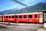 RhB - B 2427 am 07.06.1997 in Landquart - 2.Klasse Einheitspersonenwagen (Typ II) - �bernahme 24.08.1979 - FFA/SWP/RhB - Fahrzeuggewicht 15,00t - Sitzpl�tze 52/Stehpl�tze 24 - L�P 18,50m - zul�ssige