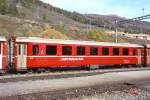 RhB - B 2432 am 19.08.1995 in Landquart - 2.Klasse Einheitspersonenwagen (Typ II) - �bernahme 23.10.1979 - FFA/SWP - Fahrzeuggewicht 15,00t - Sitzpl�tze 52 - L�P 18,50m - zul�ssige Geschwindigkeit 90