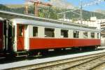 RhB - As 1161 am 25.10.1997 in Davos Platz - Historischer 1.Klasse Salonwagen 4-achsig - Baujahr 1929 - SIG - Fahrzeuggewicht 24,10t - Sitzpl�tze 24 - L�P 16,44m - zul�ssige Geschwindigkeit 90 km/h -