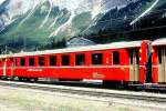 RhB - B 2441 am 23.08.1995 in Preda - 2.Klasse Einheitspersonenwagen (Typ II) - �bernahme 13.02.1980 - FFA/SWP - Fahrzeuggewicht 15,00t - Sitzpl�tze 52 - L�P 18,50m - zul�ssige Geschwindigkeit 90 km/h