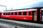 RhB - B 2443 am 19.03.1999 in Landquart - 2.Klasse Einheitspersonenwagen (Typ II) - �bernahme 10.03.1980 - FFA/SWP - Fahrzeuggewicht 15,00t - Sitzpl�tze 52 - L�P 18,50m - zul�ssige Geschwindigkeit 90