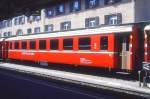 RhB - B 2450 am 31.08.1993 in St.Moritz - 2.Klasse Einheitspersonenwagen (Typ II) - �bernahme 08.12.1980 - FFA/SWP - Fahrzeuggewicht 15,00t - Sitzpl�tze 52 - L�P 18,50m - zul�ssige Geschwindigkeit 90