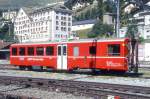 RhB - BD 2477 am 25.08.2008 in St.Moritz - 2.Klasse Personenwagen mit Gep�ckabteil f�r Stammnetz und Berninabahn - Mitteleinstiegswagen mittelschwerer Stahlbauart - Baujahr 1956 - SIG -