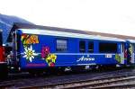RhB - BD 2481 am 29.11.1997 in Chur - 2.Klasse Arosa-Express Barwagen mit Gep�ckabteil - �bernahme 06.03.1981 - SWS/SWP/RhB - Fahrzeuggewicht 11,00t - Zuladung 3,00t - Sitzpl�tze 5 - L�P 11,91m -