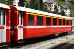RhB - A 1232 am 25.07.2010 in St.Moritz - 1.Klasse Einheitspersonenwagen Typ I - �bernahme 19.10.1965 - FFA/SIG - Fahrzeuggewicht 19,00t - Sitzpl�tze 36 - L�P 18,42m - zul�ssige Geschwindigkeit 90
