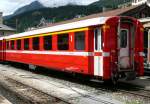 RhB - A 1232 am 25.07.2010 in St.Moritz - 1.Klasse Einheitspersonenwagen Typ I - �bernahme 19.10.1965 - FFA/SIG - Fahrzeuggewicht 19,00t - Sitzpl�tze 36 - L�P 18,42m - zul�ssige Geschwindigkeit 90