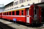RhB - A 1239 am 27.07.2010 in St.Moritz - 1.Klasse Einheitspersonenwagen Typ I - �bernahme 23.11.1965 - FFA/SIG - Fahrzeuggewicht 20,00t - Sitzpl�tze 36 - L�P 18,42m - zul�ssige Geschwindigkeit 90