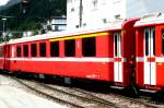 RhB - AB 1561 am 30.07.2010 in St.Moritz - 1./2.Klasse Einheitspersonenwagen (Typ II) mit Bremszahnrad - �bernahme 08.12.1975 - FFA/SWP - Fahrzeuggewicht 16,80t - Sitzpl�tze 18/28 - L�P 18,50m -