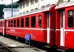RhB - B 2382 am 30.07.2010 in St.Moritz - 2.Klasse Einheitspersonenwagen (Typ 2) - �bernahme 16.11.1976 - FFA/SWP - Fahrzeuggewicht 16,00t - Sitzpl�tze 52 - L�P 18,50m - zul�ssige Geschwindigkeit 90