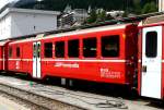 RhB - BD 2478 am 30.07.2010 in St.Moritz - 2.Klasse Personenwagen mit Gep�ckabteil f�r Stammnetz und Berninabahn - Mitteleinstiegswagen mittelschwerer Stahlbauart - �bernahme 21.12.1956 - SIG -
