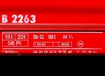 RhB - B 2263 am 30.07.2010 in St.Moritz - 2.Klasse Spitzenverkehrs-Personenwagen f�r Stammnetz mit Drehgestellen �lterer Wagen - Anschriftenfeld  