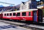 RhB - A 1223 am 17.10.2008 in St.Moritz - 1.Klasse Einheitspersonenwagen Typ I - �bernahme 20.12.1962 - FFA/SIG - Fahrzeuggewicht 21,00t - Sitzpl�tze 36 - L�P 18,42m - zul�ssige Geschwindigkeit 90