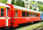 RhB - A 1281 am 19.07.2013 in St.Moritz - 1.Klasse Personenwagen - Einheitspersonenwagen Typ IV - �bernahme 19.07.1993 - SWP - Fahrzeuggewicht 18,00t - Sitzpl�tze 30 - L�P 18,50m - zul�ssige