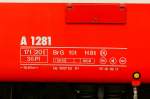 RhB - A 1281 am 19.07.2013 in St.Moritz - 1.Klasse Personenwagen - Einheitspersonenwagen Typ IV - Anschriftenfeld  