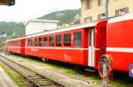 RhB - B 2371 am 14.03.1999 in Landquart - 2.Klasse Einheitspersonenwagen (Typ 1) - �bernahme 02.09.1966 - FFA/SIG/RhB - Fahrzeuggewicht 21,00t - Sitzpl�tze 60 - L�P 18,42m - zul�ssige Geschwindigkeit