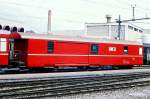 RhB - Z 97 am 27.05.1990 in Chur - Postwagen 4-achsig mit 1 offenen Plattform - �bernahme: 27.11.1969 - SWS - Fahrzeuggewicht 17,00t - Zuladung 9,00t - L�P 16,87m - zul�ssige Geschwindigkeit = 90 km/h